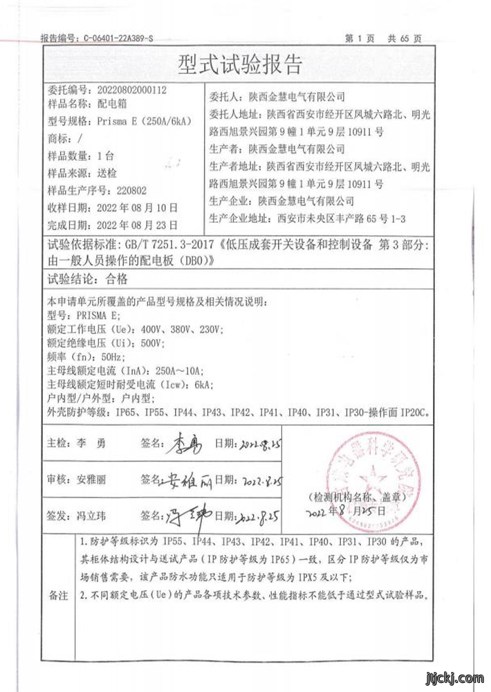 试验报告